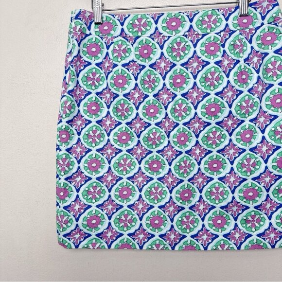 Talbots Womens Petite 8P Canvas A-Line Skirt in Medallion - Picture 8 of 10